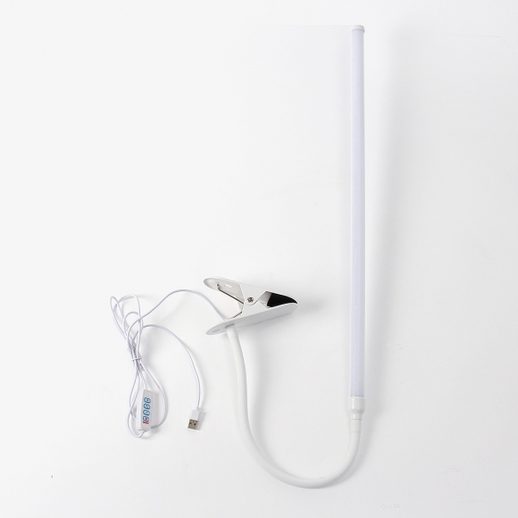 플렉시블 LED 집게 스탠드(58cm) (화이트)