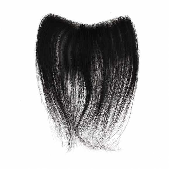 [언니네 가발] 접착식 인모 헤어라인 부분가발(접착면1.5cm) (15x16.5cm)