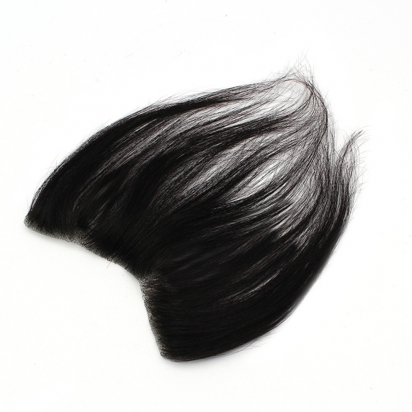 [언니네 가발] 접착식 인모 헤어라인 부분가발(접착면1.5cm) (15x16.5cm)