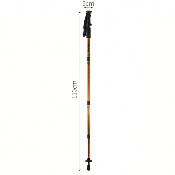 원마운트 4단 길이조절 등산스틱(110cm) (골드)