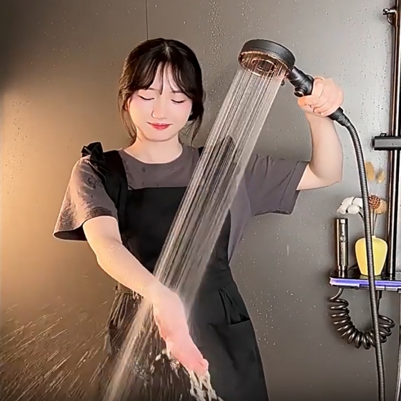 퓨어링 3단수압 온오프 샤워기헤드(그레이)