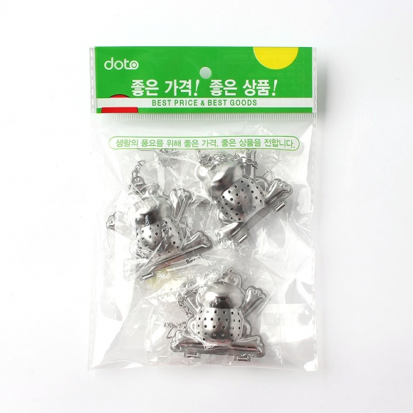 내추럴 티 인퓨저 3p세트(개구리)
