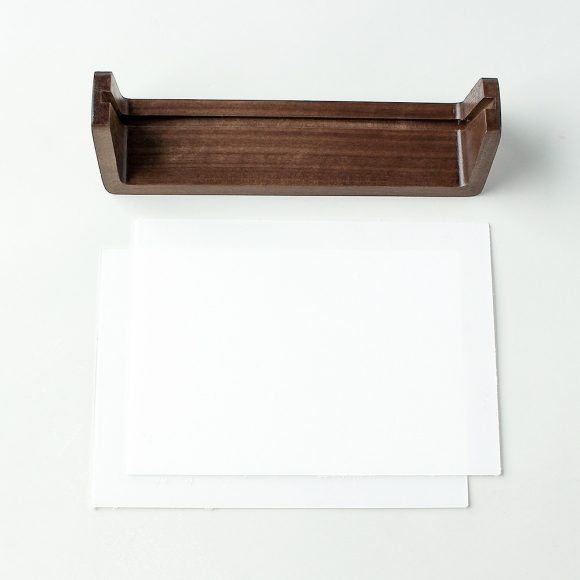 원목 스탠드 아크릴 쇼케이스(12.5x17.5cm) (다크 브라운)