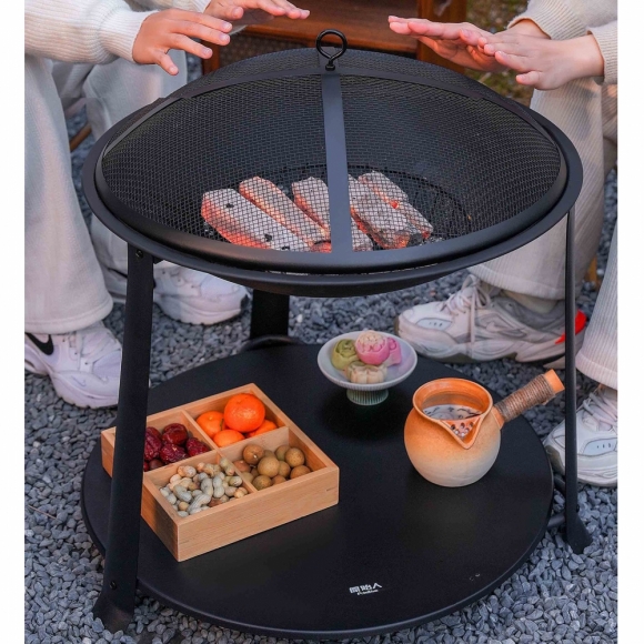 가정용 다기능 바베큐 그릴 숯불 화로 세트 (55CM)