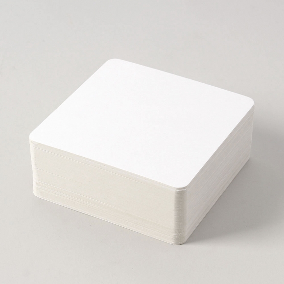 아트페이퍼 반코팅 무지 종이카드 100매(10x10cm)