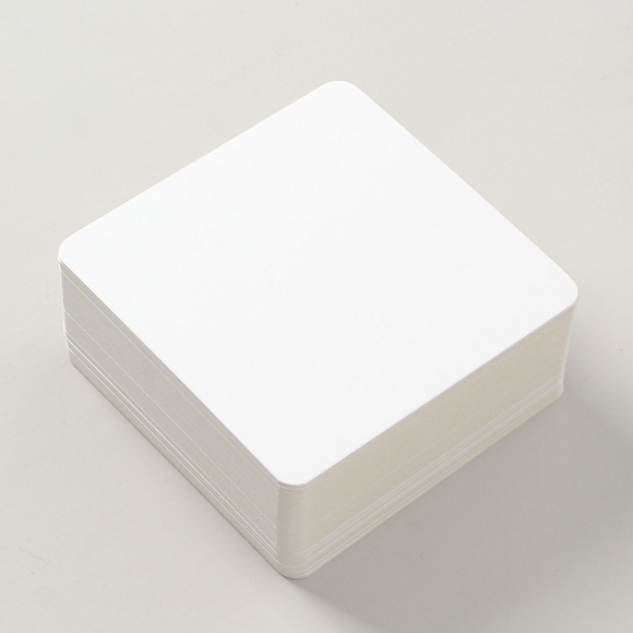 아트페이퍼 반코팅 무지 종이카드 100매(10x10cm)