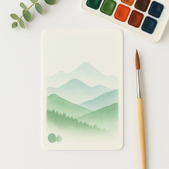 아트페이퍼 양면 무지 종이카드 100매(7x11cm)