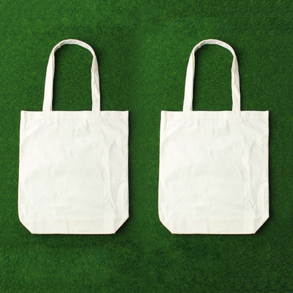 베이직 커스텀 무지 에코백 2p세트(23.5x37cm) (바닥면)