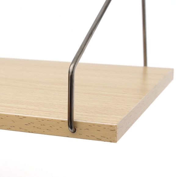 공간데코 무타공 벽선반 (60x19.5cm) (내추럴우드)
