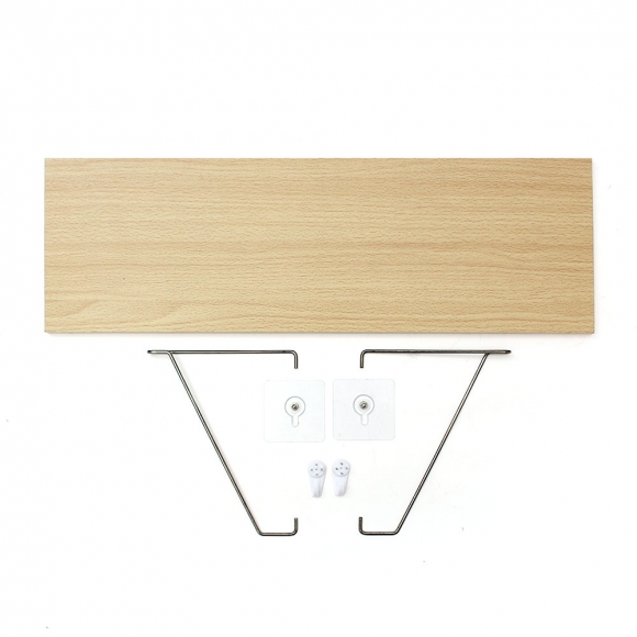 공간데코 무타공 벽선반 (60x19.5cm) (내추럴우드)