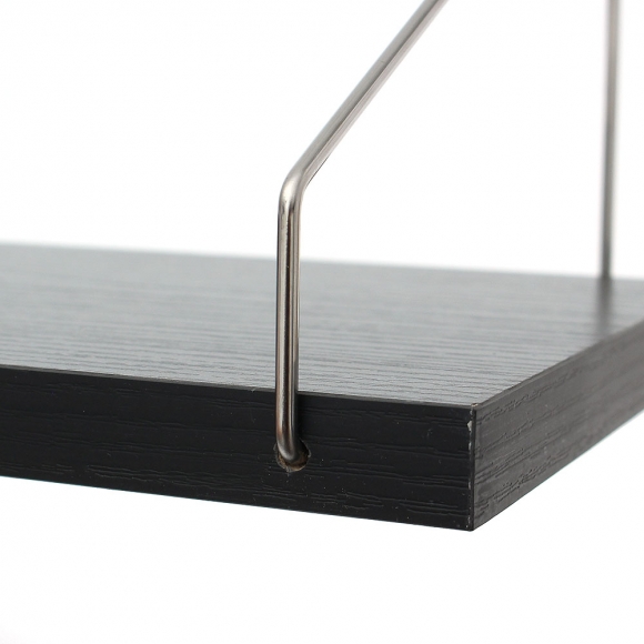 공간데코 무타공 벽선반 (40x15cm) (블랙)