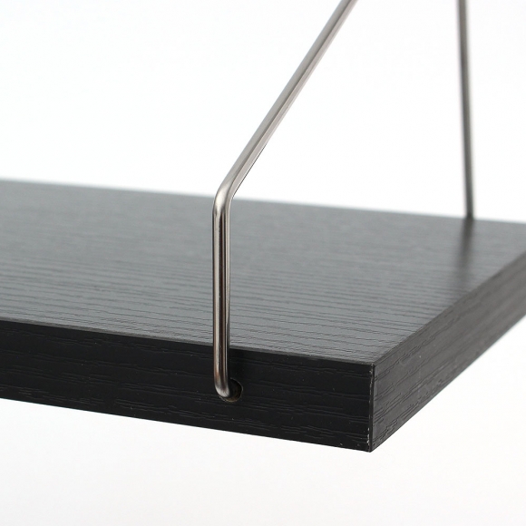 공간데코 무타공 벽선반 (50x15cm) (블랙)