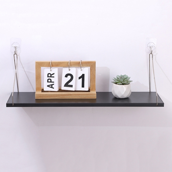 공간데코 무타공 벽선반 (60x15cm) (블랙)