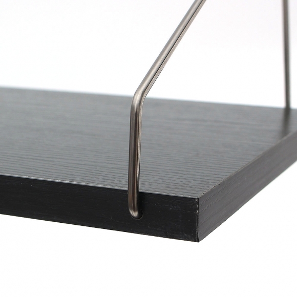 공간데코 무타공 벽선반 (40x19.5cm) (블랙)
