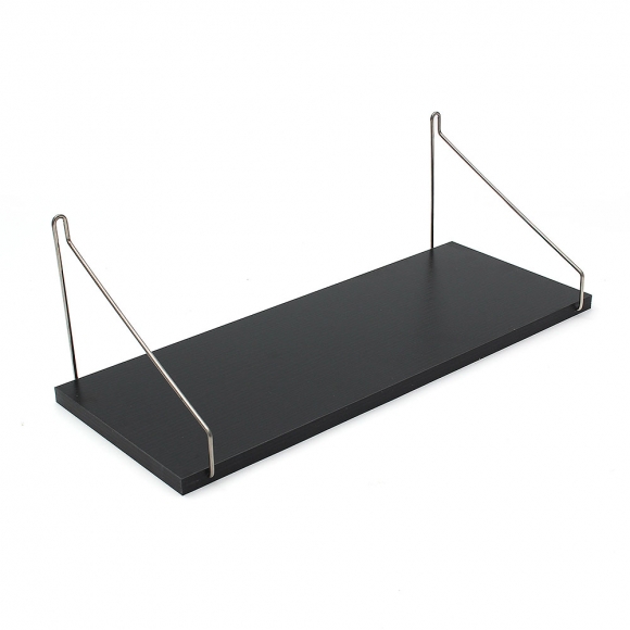 공간데코 무타공 벽선반 (50x19.5cm) (블랙)