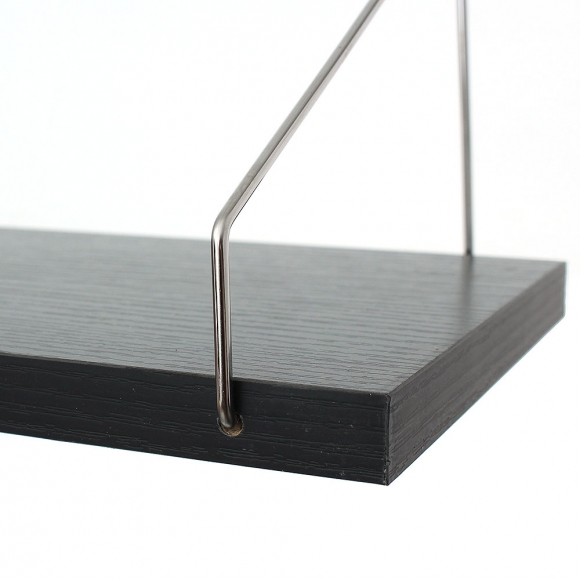 공간데코 무타공 벽선반 (60x19.5cm) (블랙)