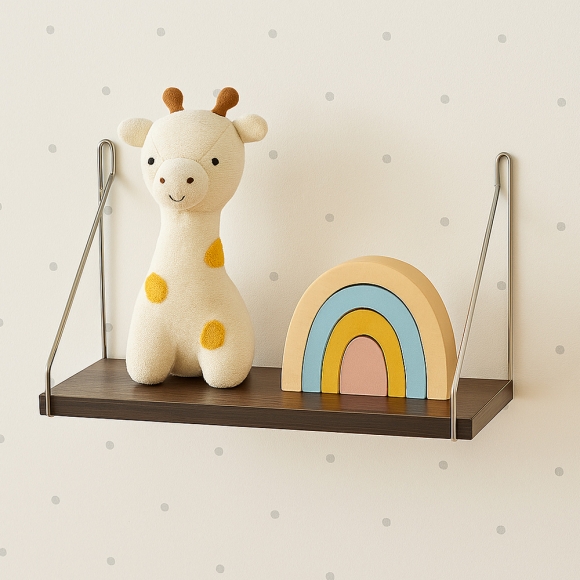공간데코 무타공 벽선반 (30x15cm) (월넛)