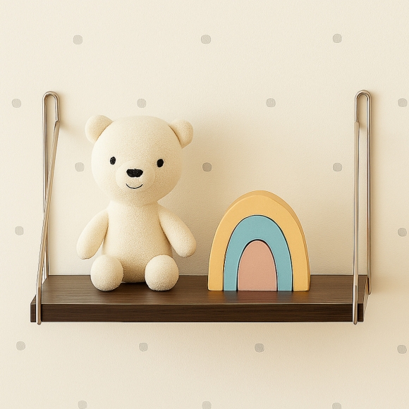 공간데코 무타공 벽선반 (40x15cm) (월넛)