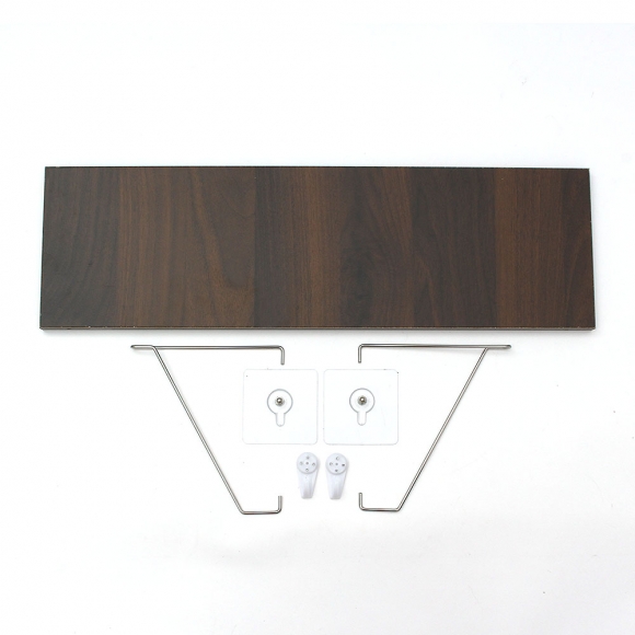 공간데코 무타공 벽선반 (50x15cm) (월넛)