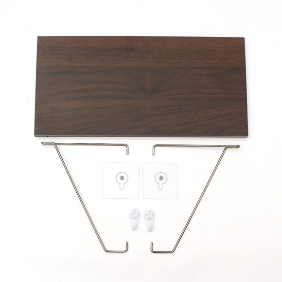 공간데코 무타공 벽선반 (40x19.5cm) (월넛)