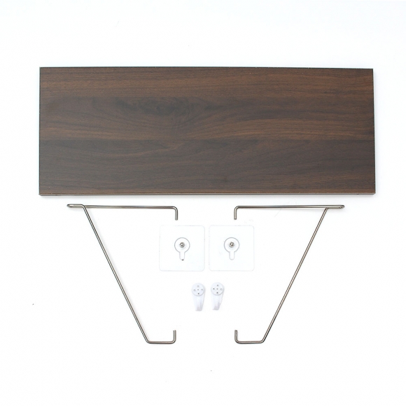 공간데코 무타공 벽선반 (50x19.5cm) (월넛)