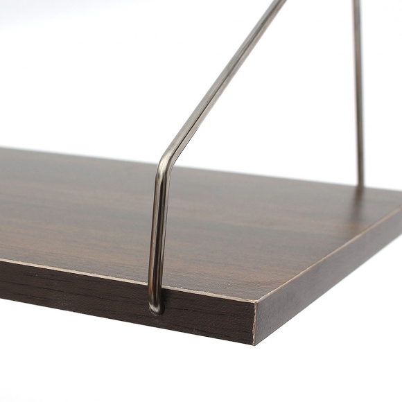 공간데코 무타공 벽선반 (60x19.5cm) (월넛)