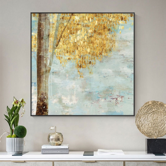 인테리어 골드 돈나무 그림액자D(50CM*50CM)