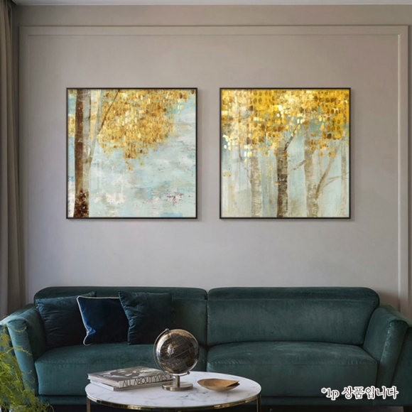 인테리어 골드 돈나무 그림액자D(60CM*60CM)