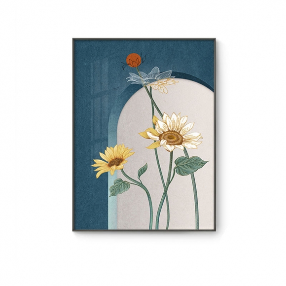 인테리어 행운가득 해바라기 그림액자E(40CM*60CM)