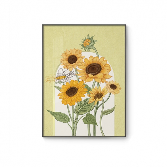 인테리어 행운가득 해바라기 그림액자E(40CM*60CM)