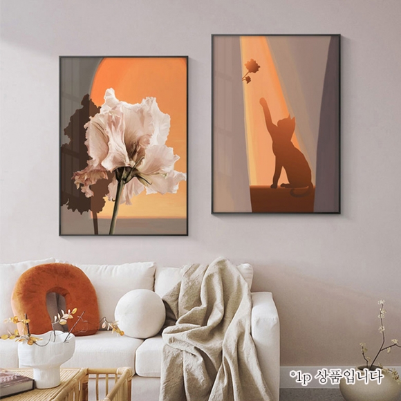 인테리어 현대미술 그림액자F(40CM*60CM)