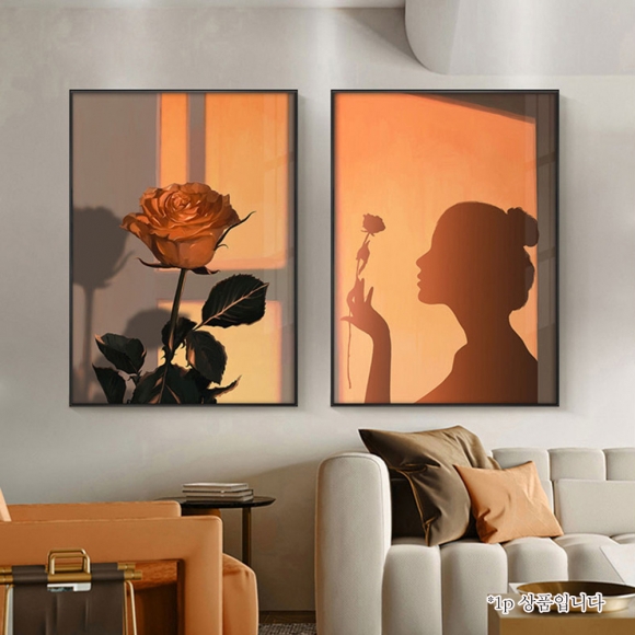 인테리어 현대미술 그림액자F(50CM*70CM)