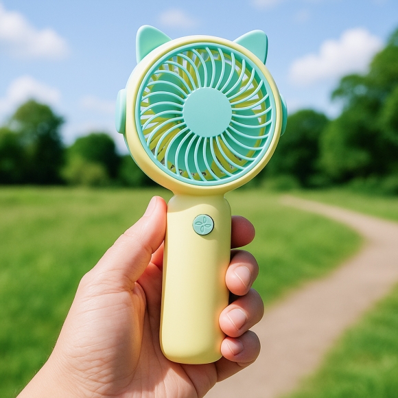 쿨팡 휴대용 선풍기(옐로우)
