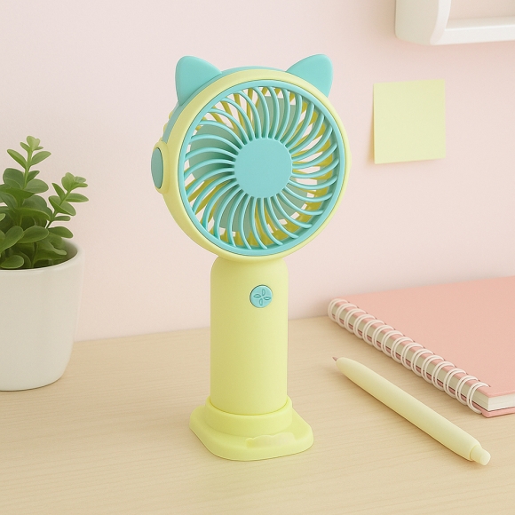 쿨팡 휴대용 선풍기(옐로우)