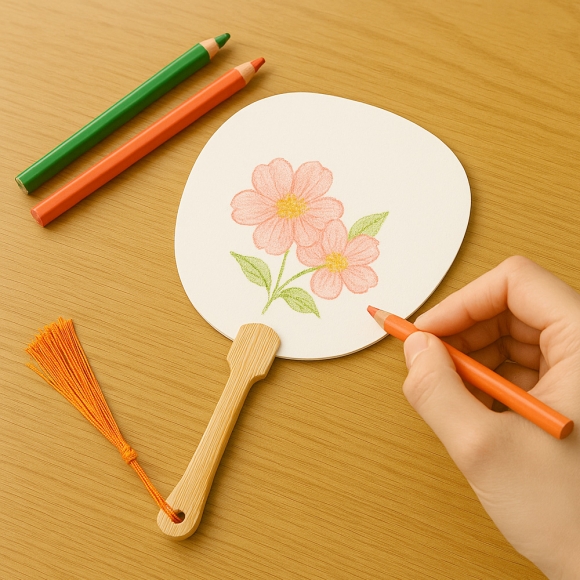 감성수작 DIY 무지 손부채(원형)
