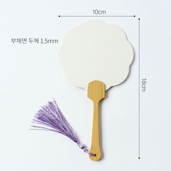 감성수작 DIY 무지 손부채(꽃)