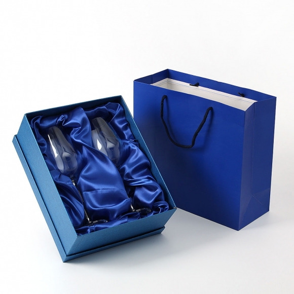 브릴리언트 큐빅 와인잔 2p세트(350ml) (쇼핑백포함)
