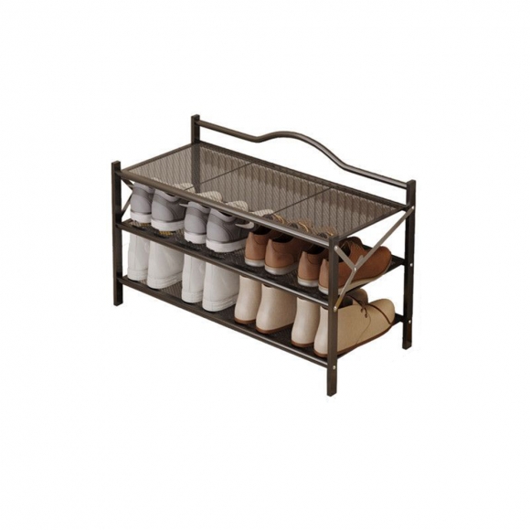 공간활용 접이식 현관 철제 3단 신발장(100cm)