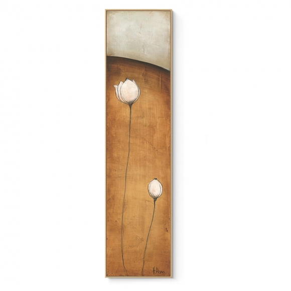인테리어 수묵 담채화 캔버스 그림액자B(120cm*30cm)