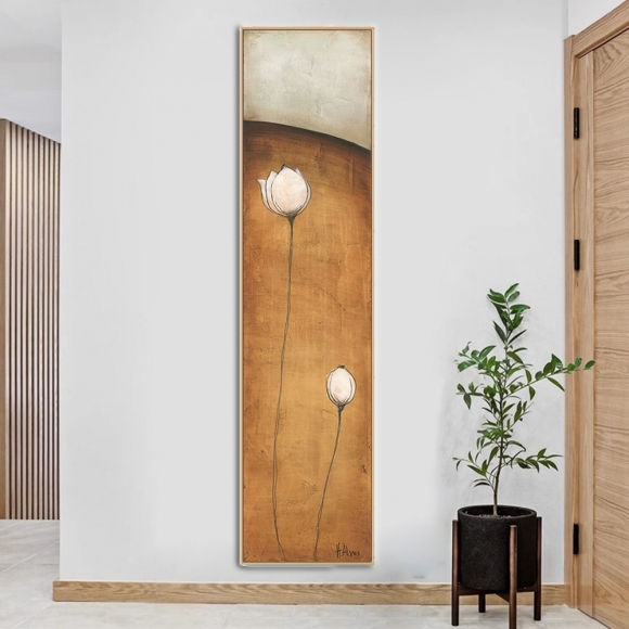 인테리어 수묵 담채화 캔버스 그림액자B(150cm*40cm)