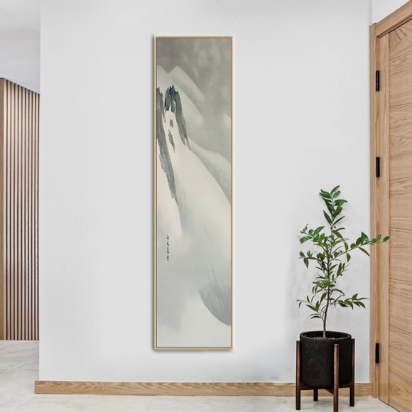 인테리어 수묵 담채화 캔버스 그림액자D(150cm*40cm)