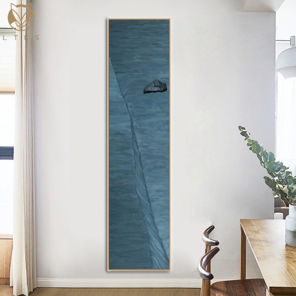 인테리어 수묵 담채화 캔버스 그림액자E(150cm*40cm)