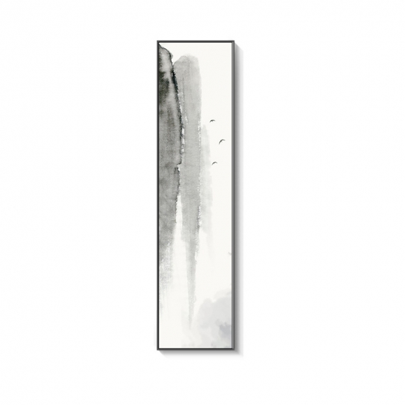 인테리어 수묵 담채화 캔버스 그림액자G(120cm*30cm)
