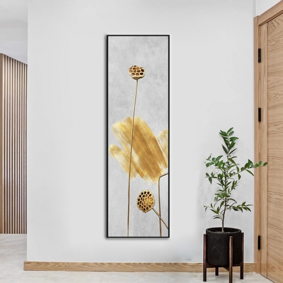 인테리어 수묵 담채화 캔버스 그림액자H(120cm*30cm)