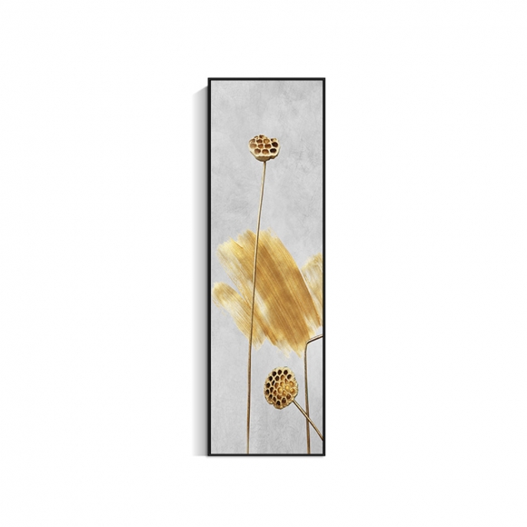 인테리어 수묵 담채화 캔버스 그림액자H(150cm*40cm)