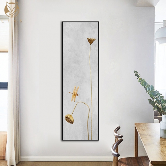 인테리어 수묵 담채화 캔버스 그림액자I(120cm*30cm)