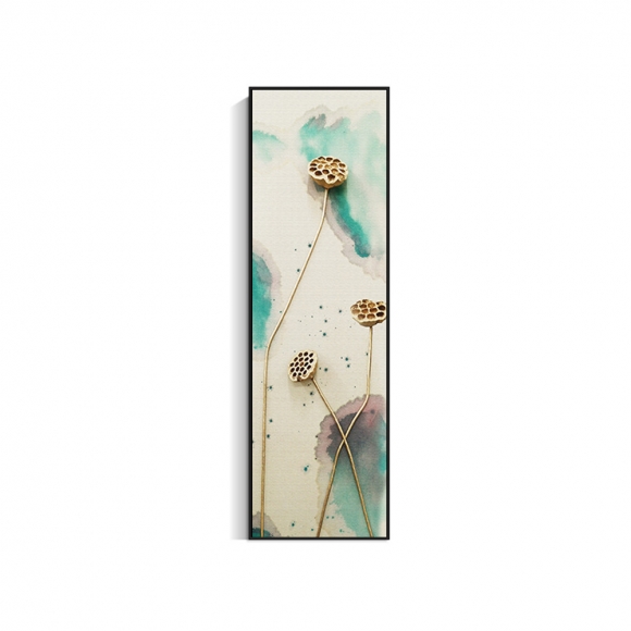 인테리어 수묵 담채화 캔버스 그림액자N(120cm*30cm)