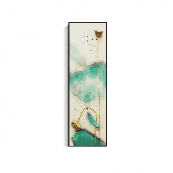 인테리어 수묵 담채화 캔버스 그림액자P(150cm*40cm)