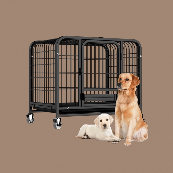 철제 강아지 사각 케이지(78cm*51cm*77cm)