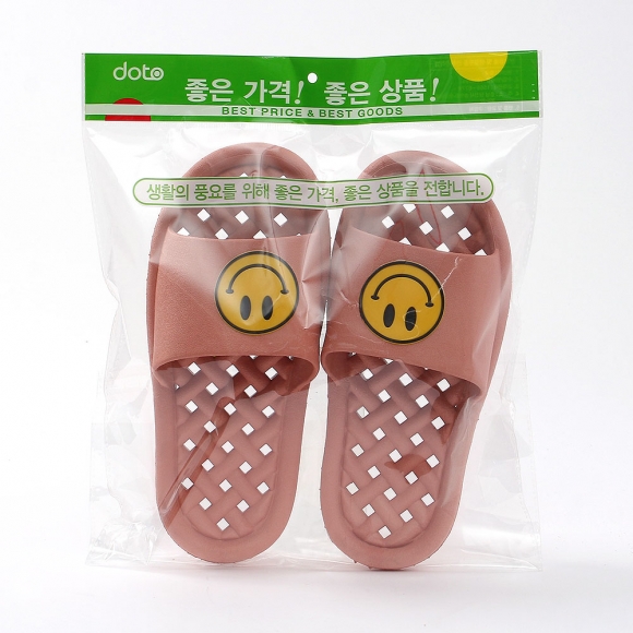스마일 물빠짐 욕실화(245-250mm) (핑크)